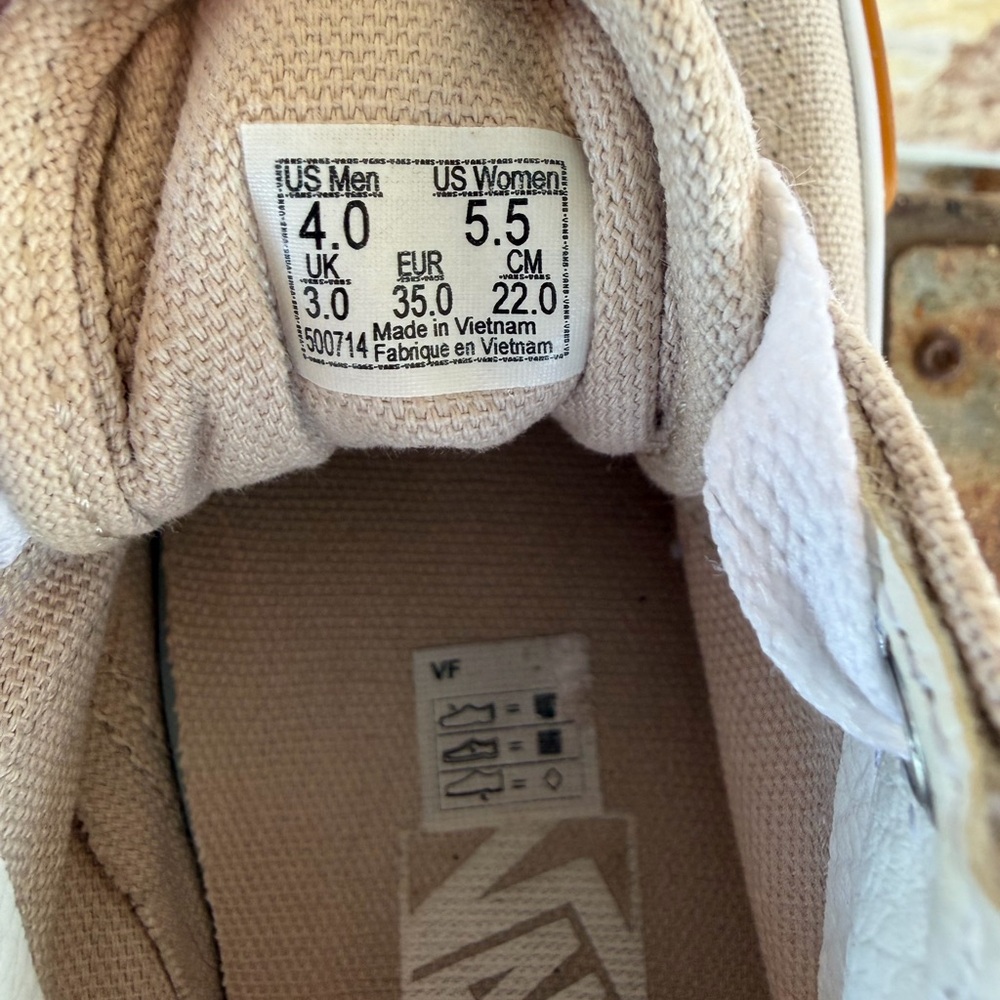 Vans Old Skool Stackform Khaki Tan Gum Sole Platform Sneakers Men 4 / Women 5.5 - Picture 6 of 11